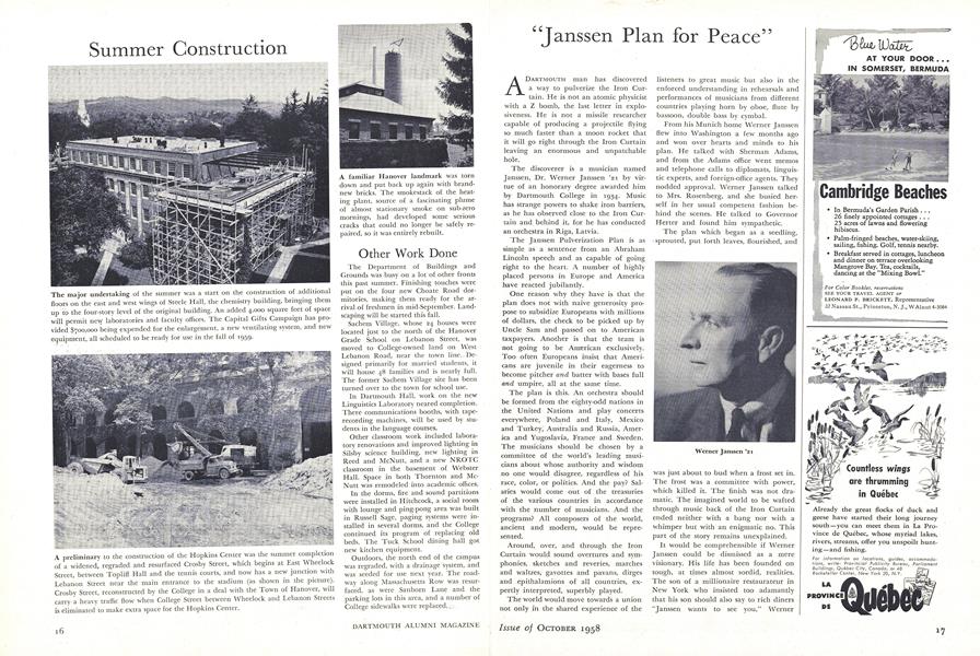 "Janssen Plan for Peace"