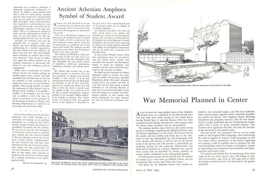 War Memorial Planned in Center