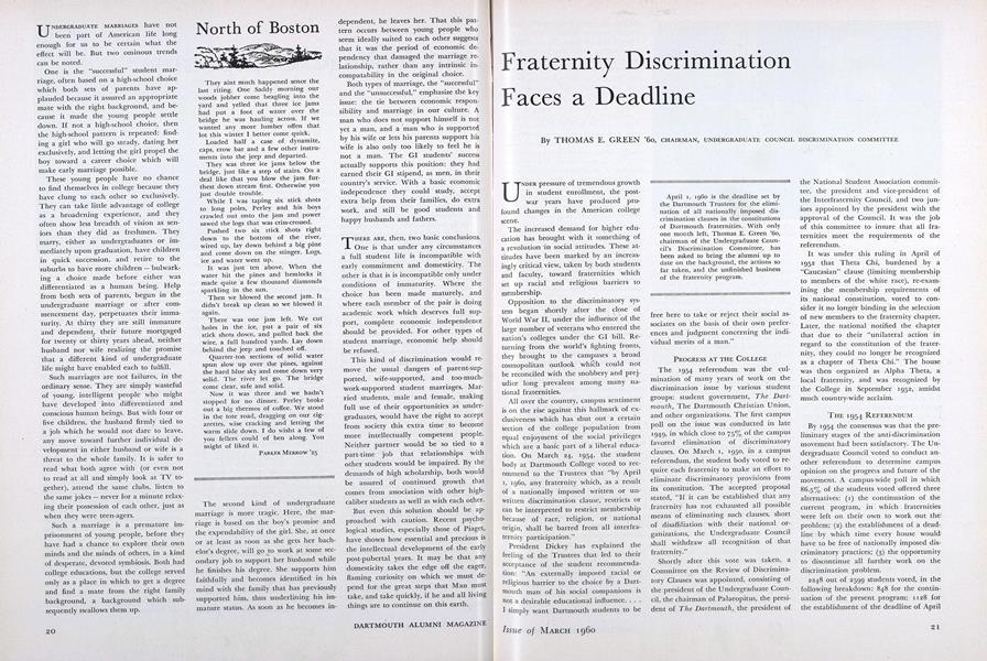 Fraternity Discrimination Faces a Deadline