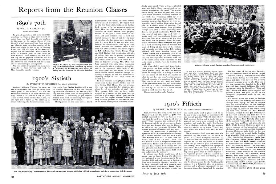 1920's Fortieth Reunion