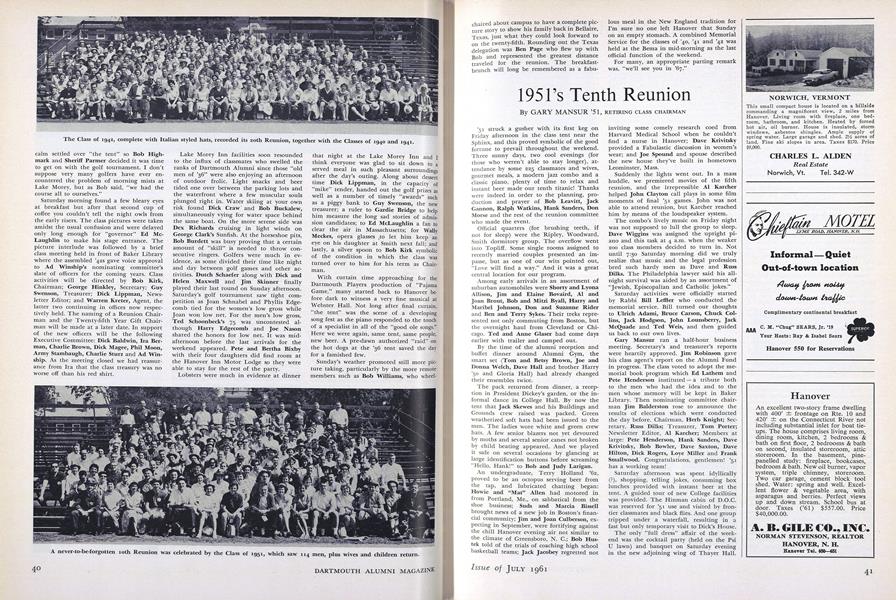 1951's Tenth Reunion