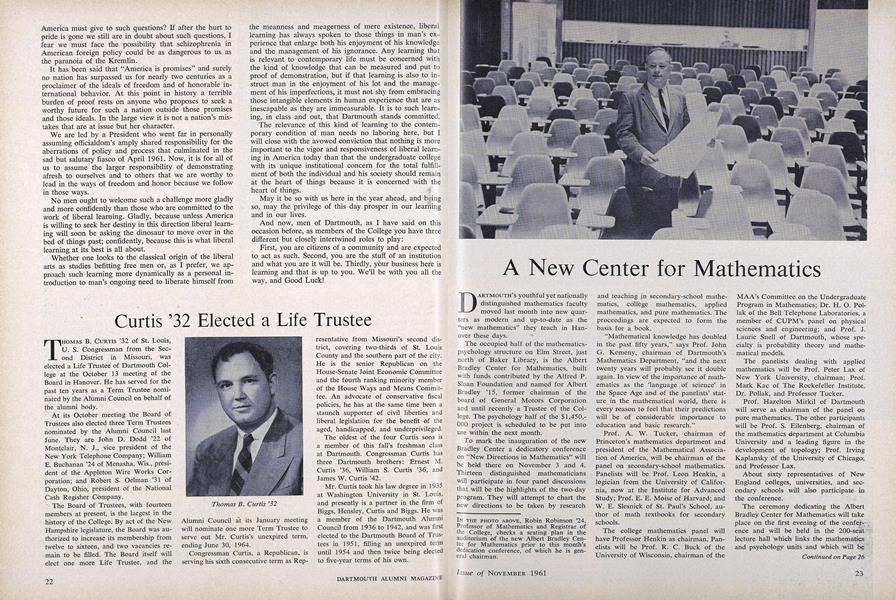 A New Center for Mathematics