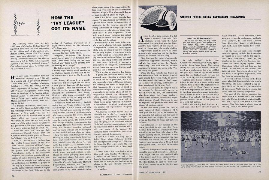 HOW THE "IVY LEAGUE" GOT ITS NAME