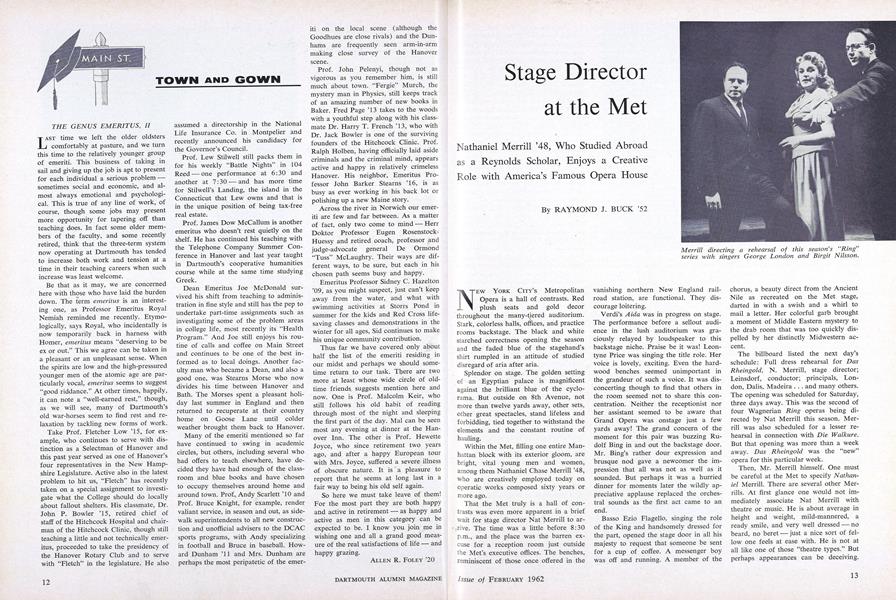 Stage Director at the Met