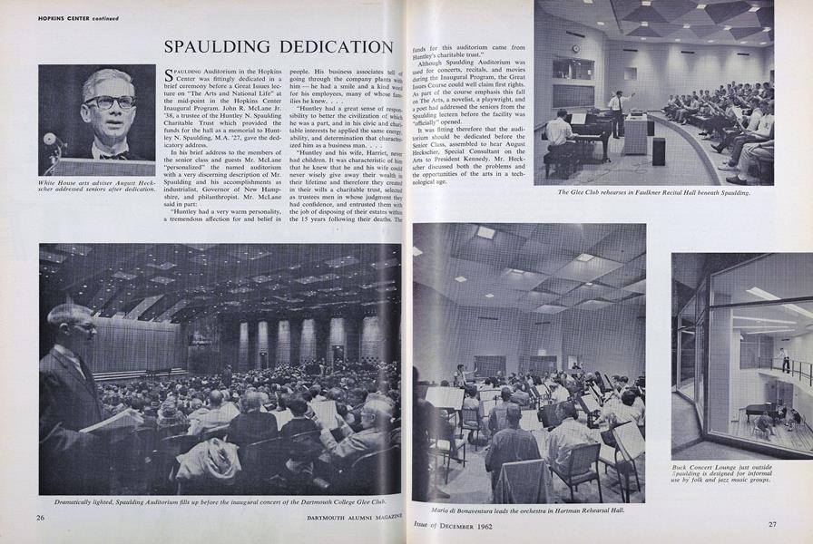 SPAULDING DEDICATION