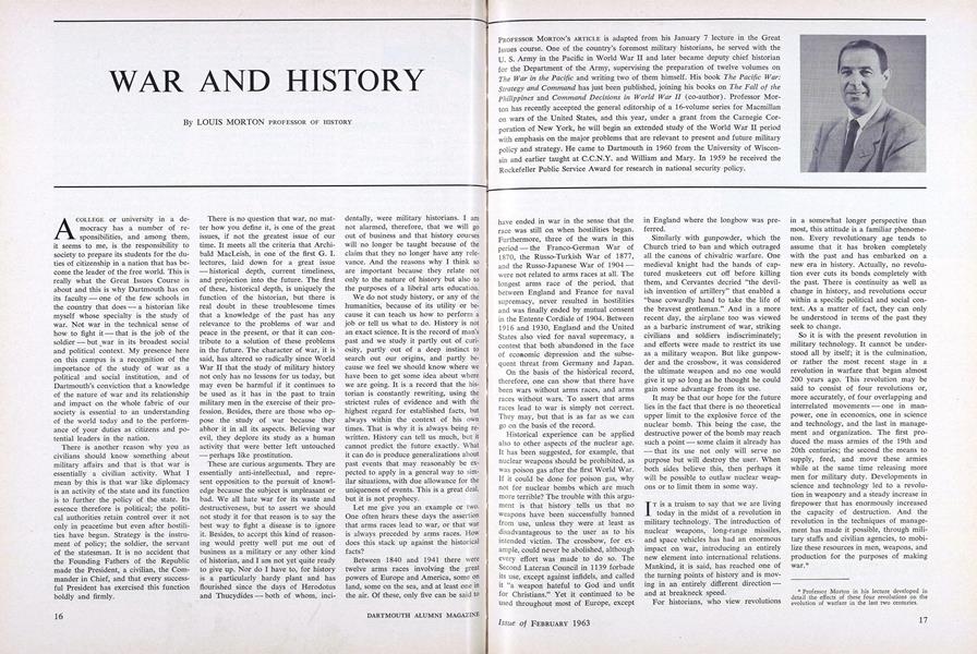 WAR AND HISTORY
