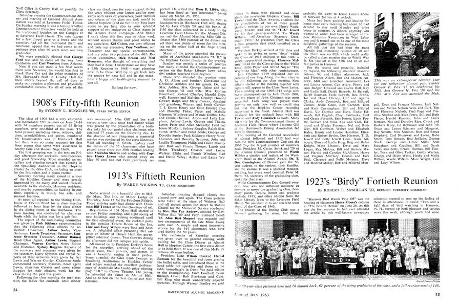 1932's Delayed Thirtieth Reunion