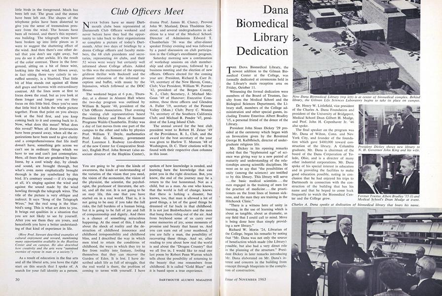 Dana Biomedical Library Dedication