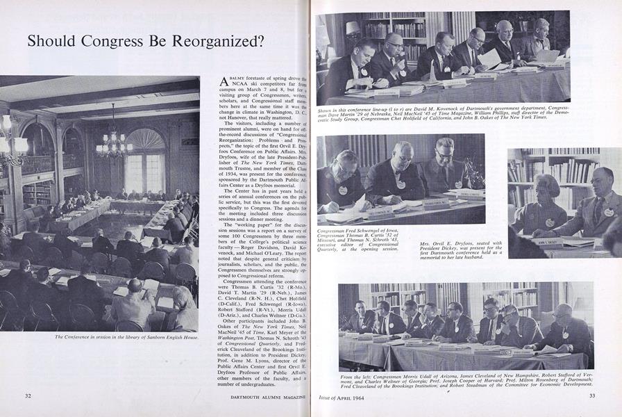 Should Congress Be Reorganized?