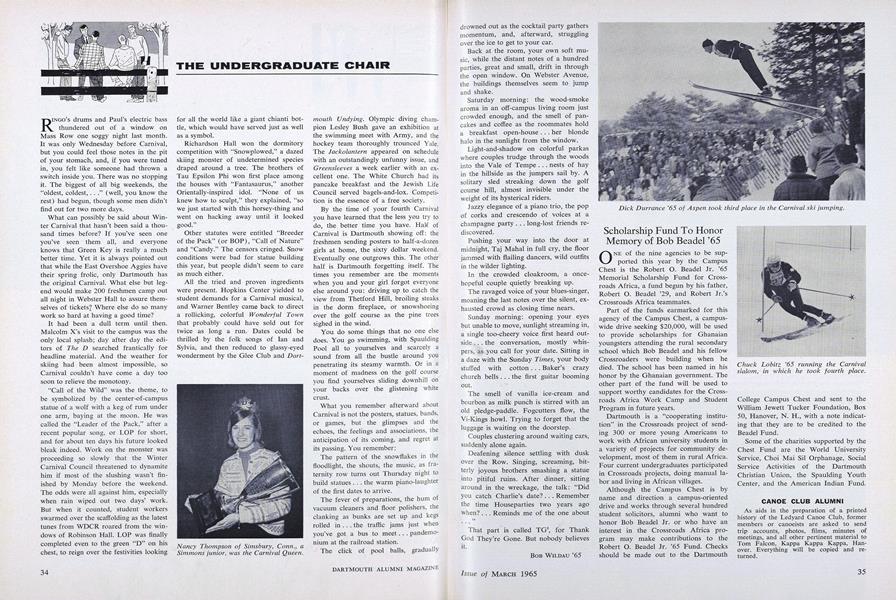 THE UNDERGRADUATE CHAIR