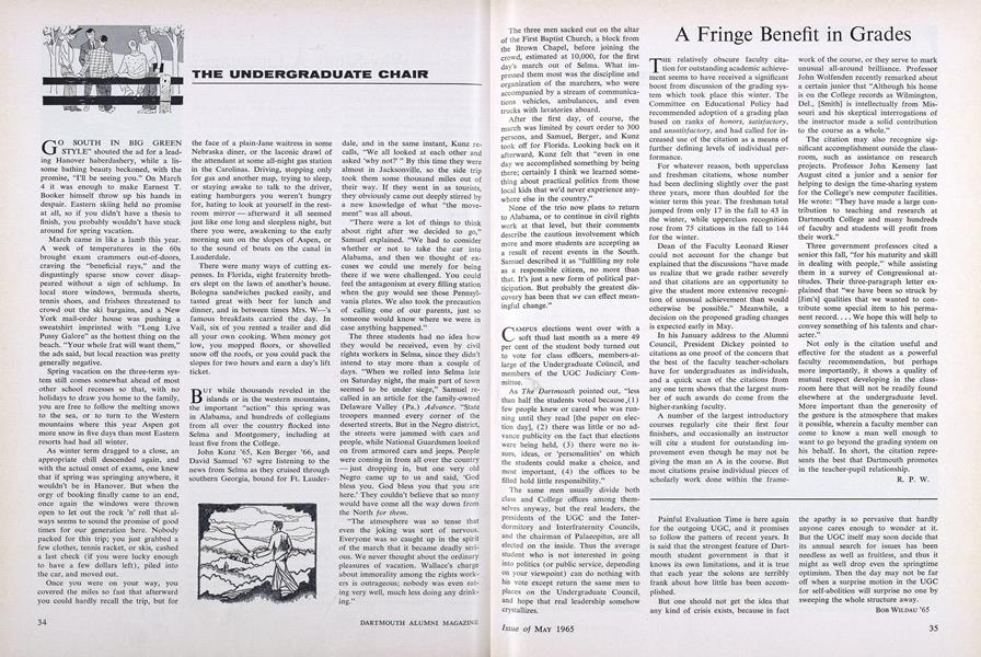 A Fringe Benefit in Grades