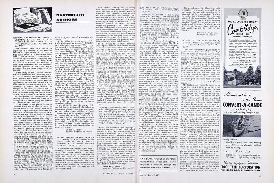 MISSION IN TORMENT: AN INTIMATE ACCOUNT OF THE U.S. ROLE IN VIETNAM.