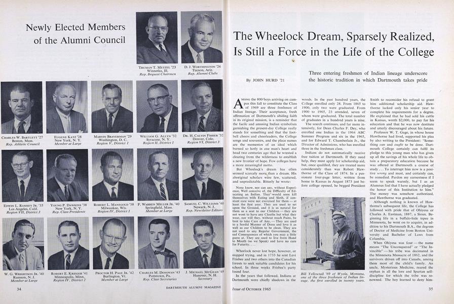 The Wheelock Dream, Sparsely Realized, Is Still a Force in the Life of the College