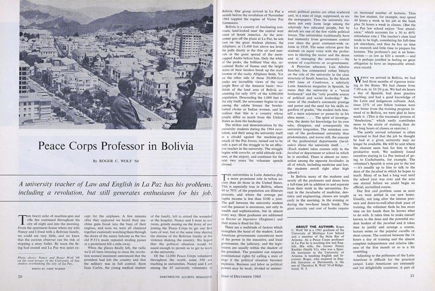 Peace Corps Professor in Bolivia