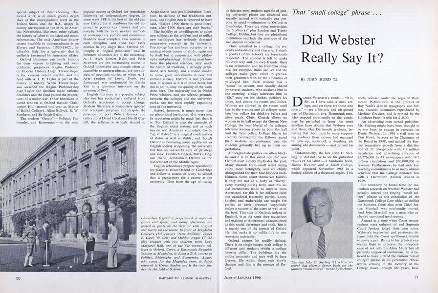 Did Webster Really Say It?