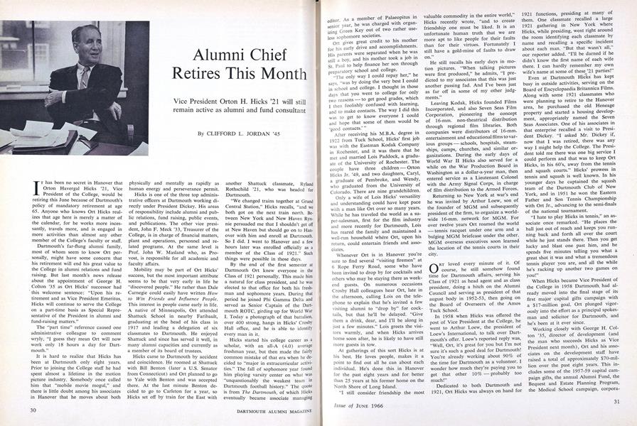 Alumni Chief Retires This Month