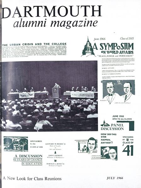 Issue: - July 1966 | Dartmouth Alumni Magazine