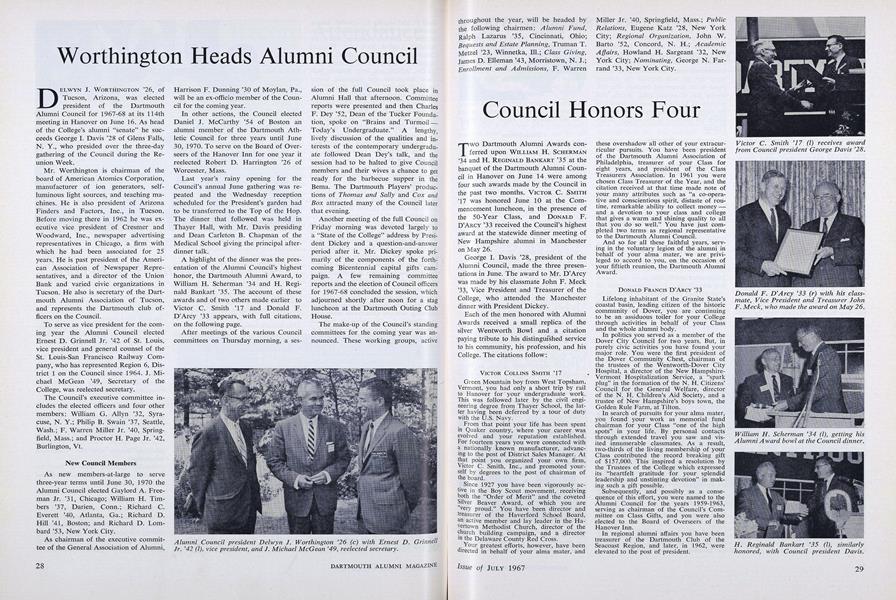 Council Honors Four