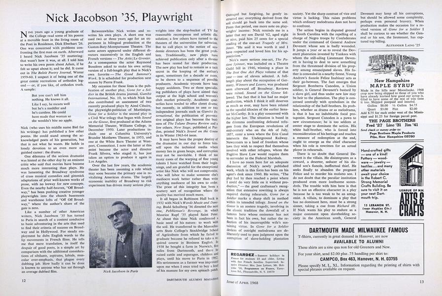 Nick Jacobson '35, Playwright