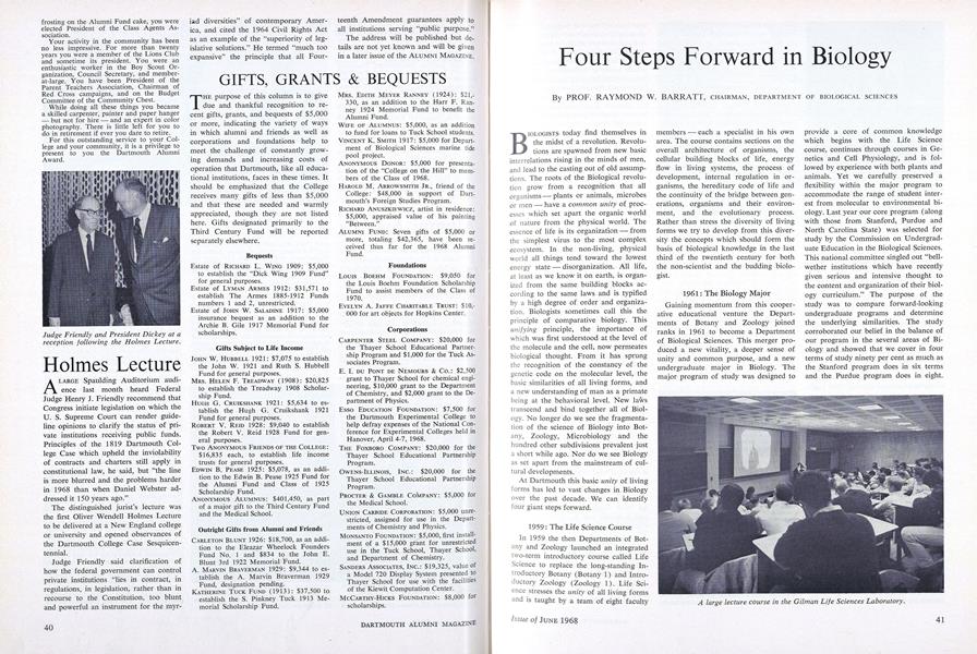 Four Steps Forward in Biology