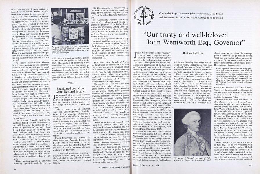 "Our trusty and well-beloved John Wentworth Esq., Governor"