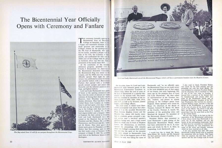 The Bicentennial Year Officially Opens with Ceremony and Fanfare