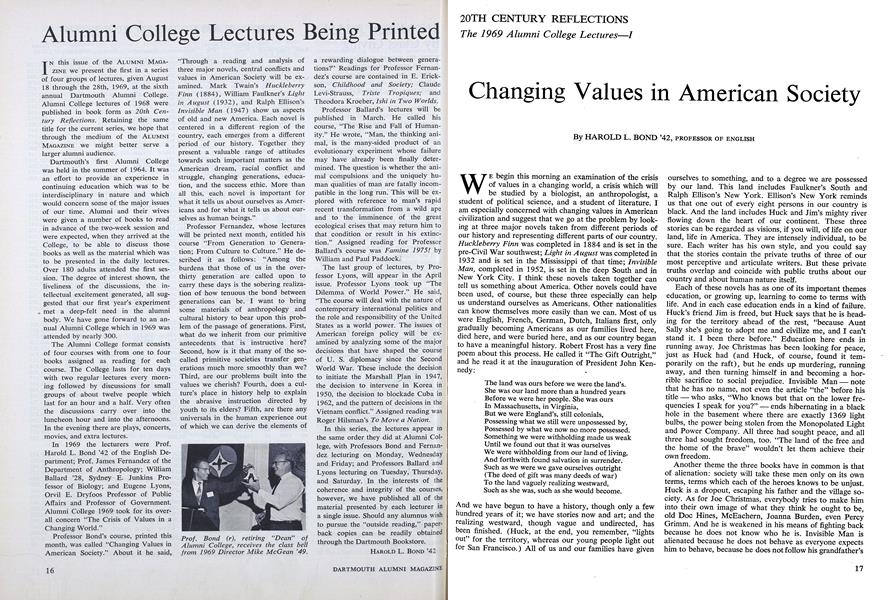 Changing Values in American Society