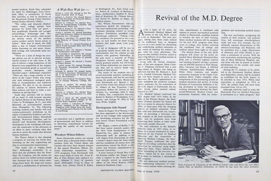 Revival of the M.D. Degree