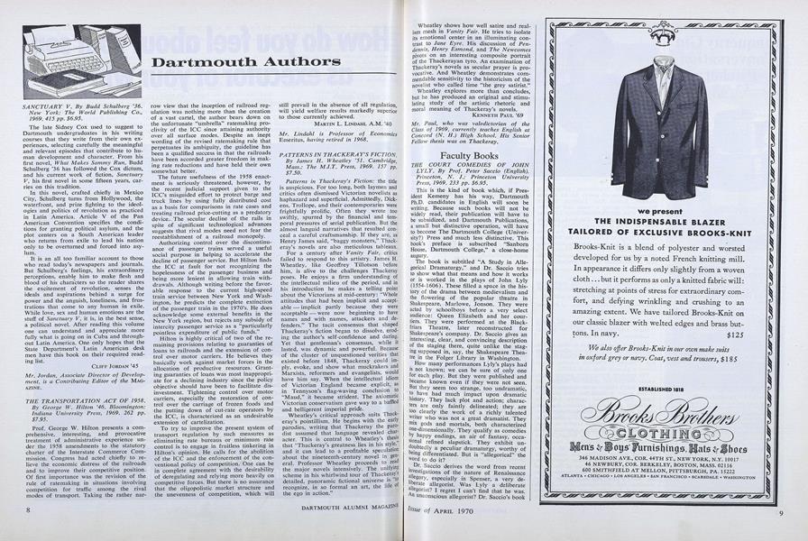 PATTERNS IN THACKERAY'S FICTION.