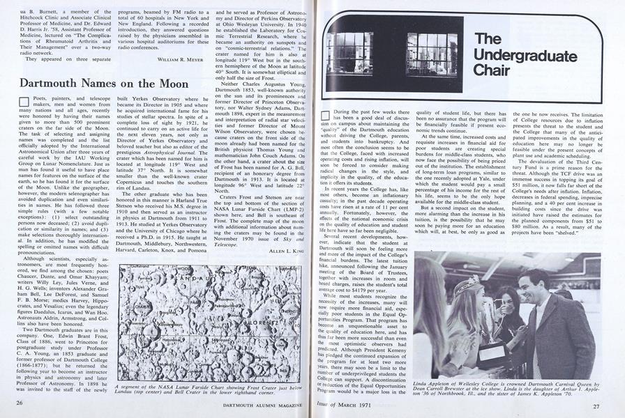 The Undergraduate Chair