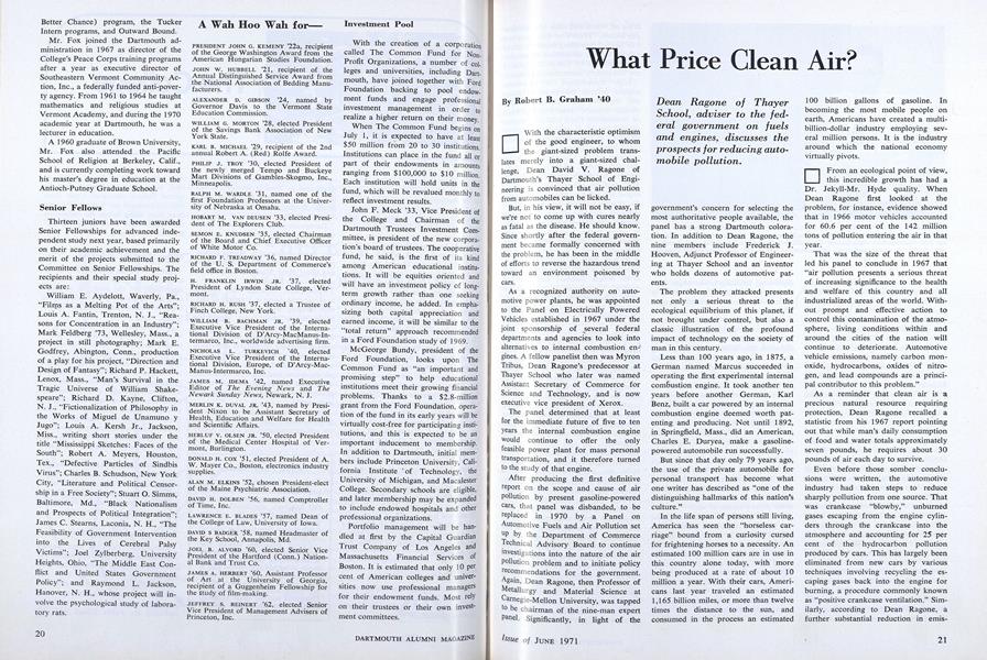 What Price Clean Air?