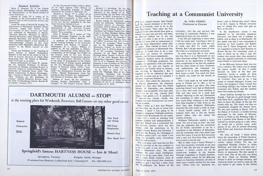 Teaching at a Communist University