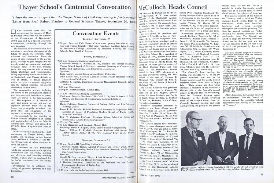 Thayer School's Centennial Convocation