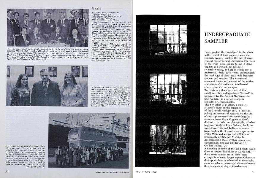 UNDERGRADUATE SAMPLER