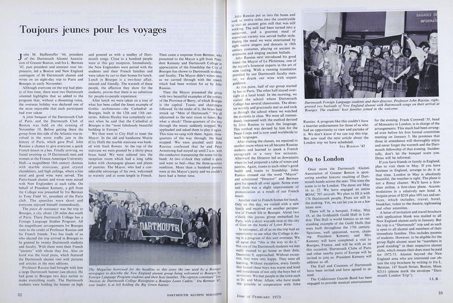 Toujours jeunes pour les voyages