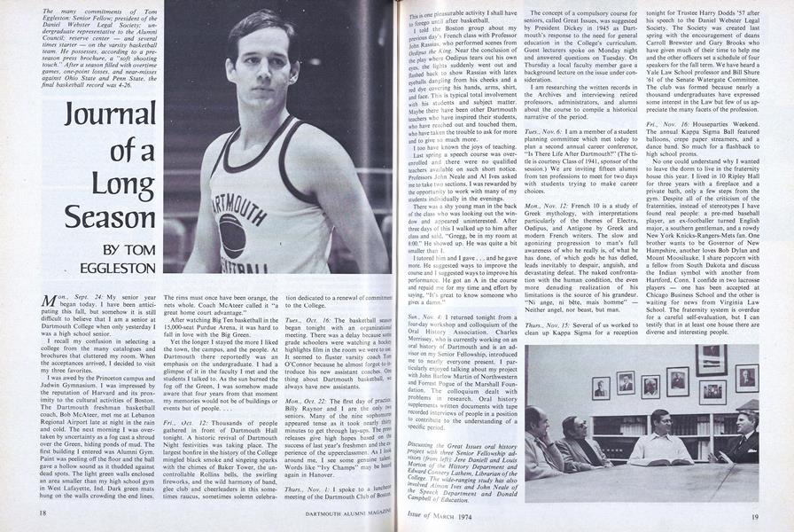Journal of a Long Season