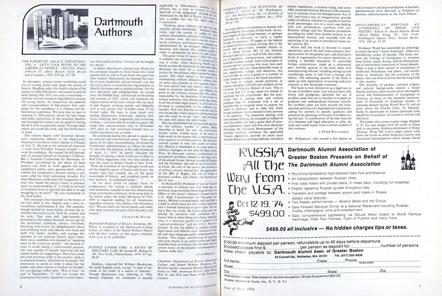 THE PAPERS OF ADLAI E. STEVENSON. VOL. 4. LETS TALK SENSE TO THE AMERICAN PEOPLE." 1952-1955