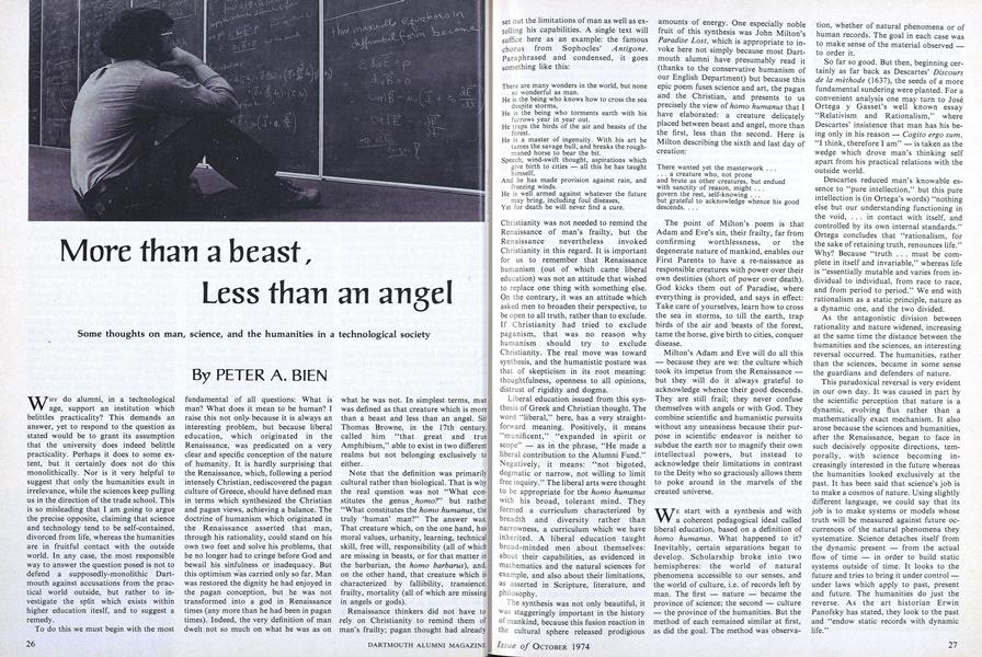 More than a beast, Less than an angel