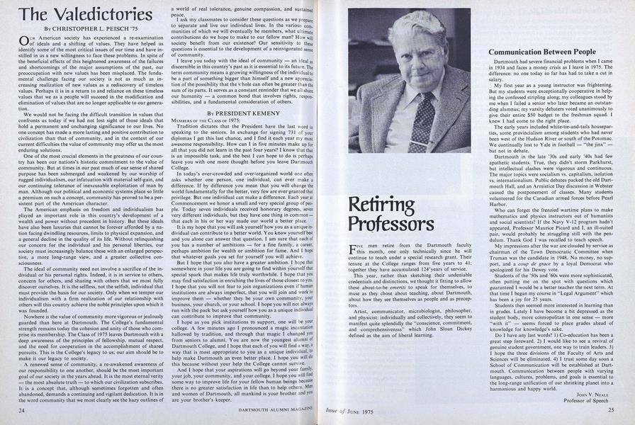 Retiring Professors