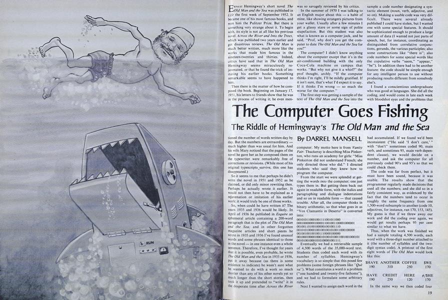 The Computer Goes Fishing