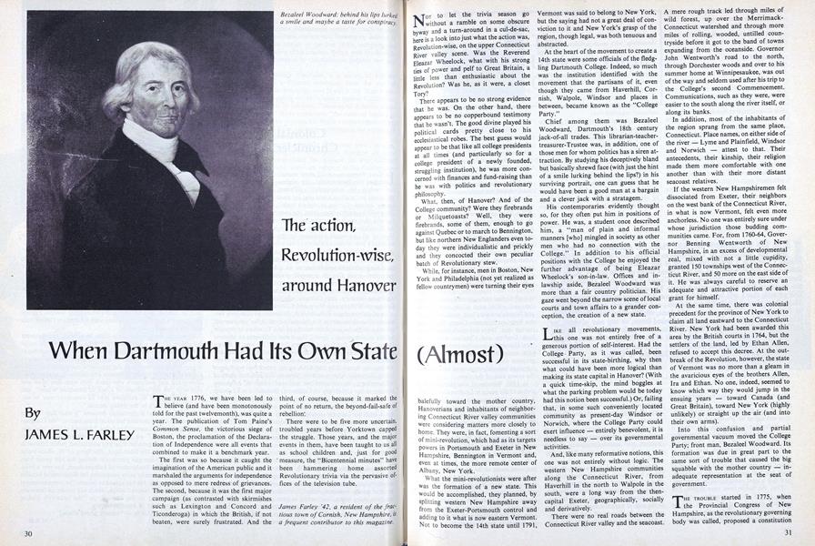 When Dartmouth Had Its Own State (Almost)