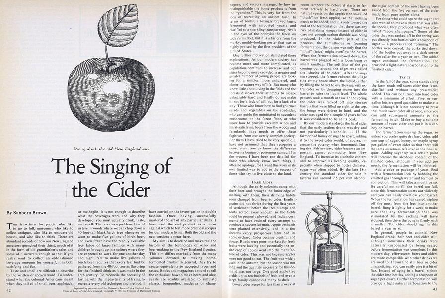 The Singing of the Cider