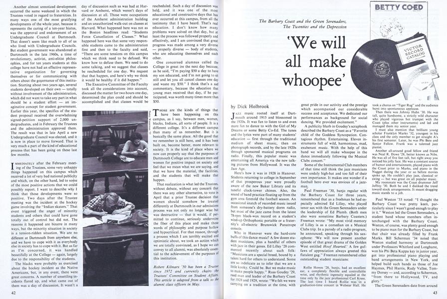 'We will all make whoopee'