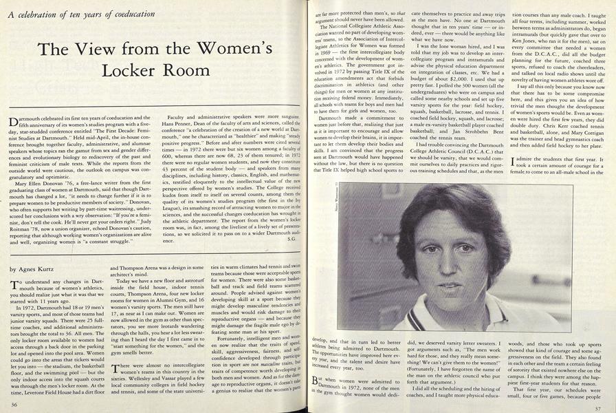The View from the Women's Locker Room