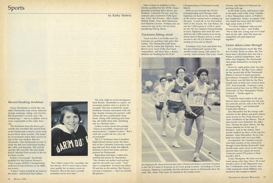 Tracksters hitting stride