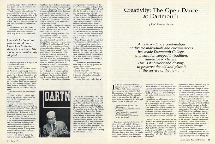 Creativity: The Open Dance at Dartmouth