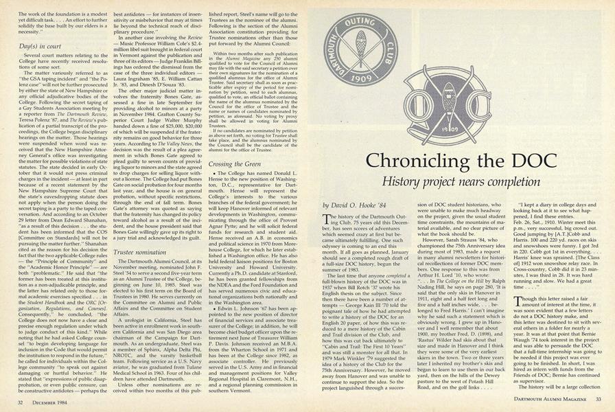 Chronicling the DOC