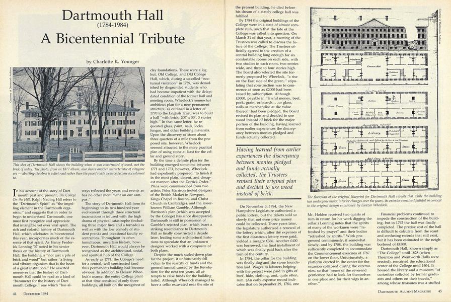 Dartmouth Hall (1784-1984) A Bicentennial Tribute