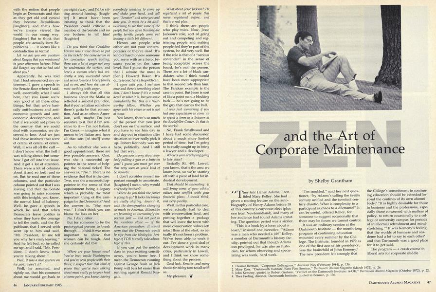 Zen and the Art of Corporate Maintenance