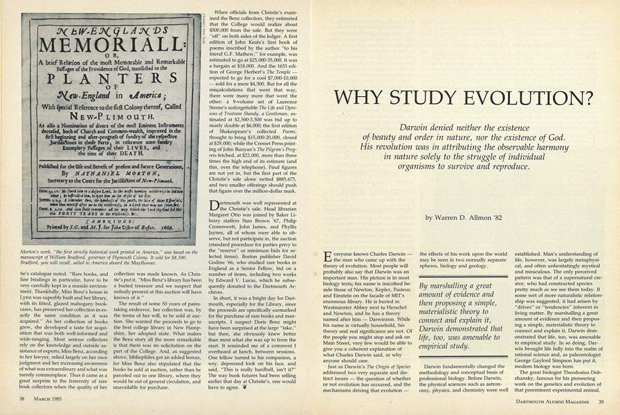 WHY STUDY EVOLUTION?